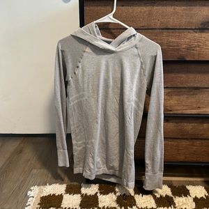 Forever 21 Grey Long Sleeve Workout Hoodie S